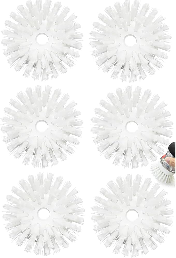 Palm Brush Refills for OXO Soap Dispensing Dish Brush | 6 Pack Cleaning by Shadowgallery