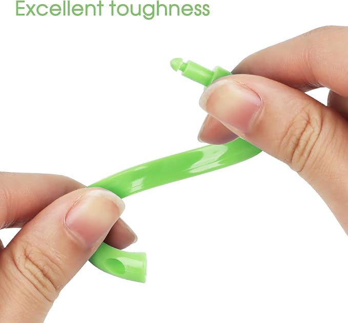 Green Shower Curtain Hooks - Image 2