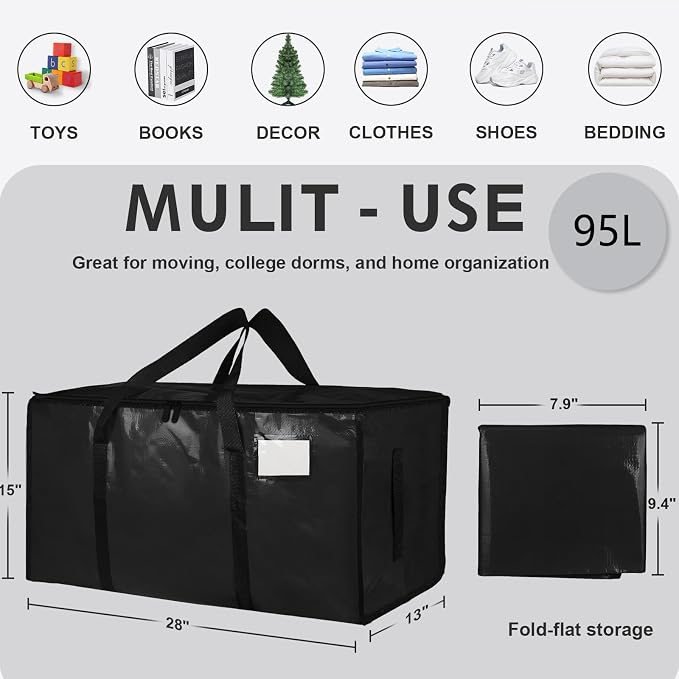 6 Pack-Extra Large Heavy Duty Moving Bags - Image 2