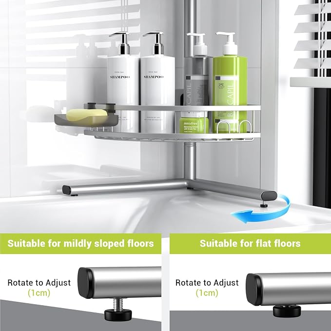 Aitatty Floor Standing Corner Shower Caddy - Image 5