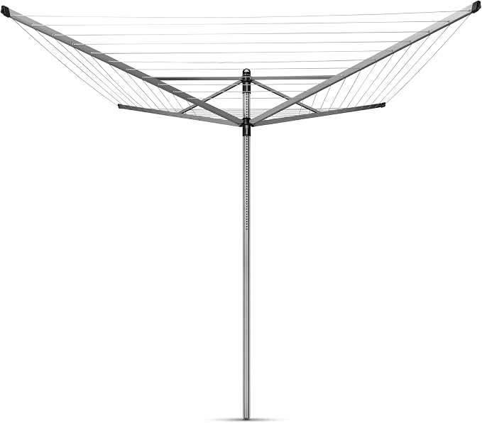 Brabantia Lift-O-Matic Outdoor 4 Arm Clothesline Height Adjustable, Folding - Image 2