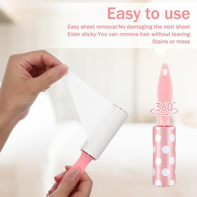 48 Pcs Bulk Mini Lint Roller for Pet Hair and Clothes Lint Roller Travel Size - Image 4
