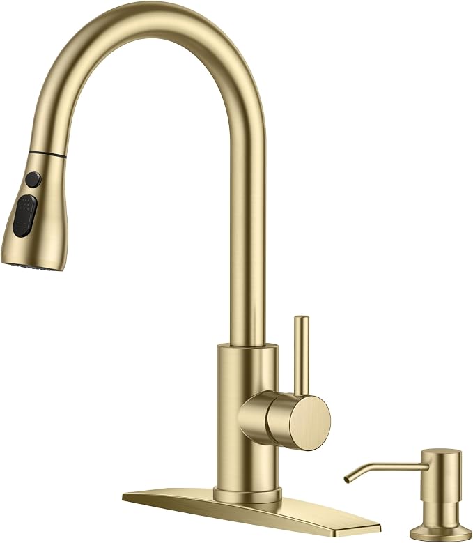 FORIOUS Gold Kitchen Faucet by FORIOUS