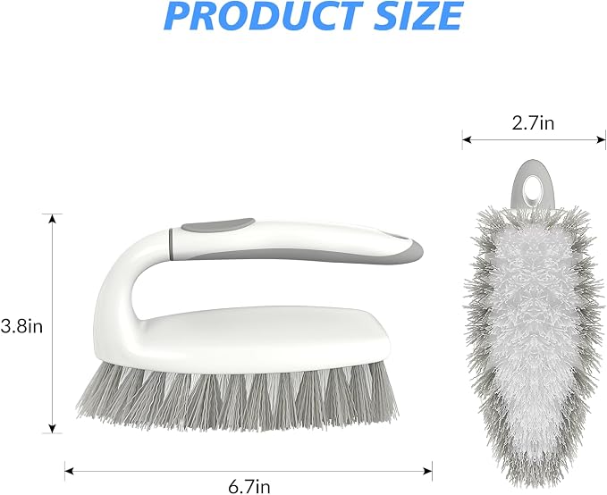 SetSail Heavy Duty Scrub Brush, 2 Pack Cleaning Brush Set - Image 2