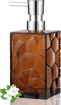 Hand Soap Dispenser, Amber | BPA-Free, Plastic Empty Liquid Container by JiatuA