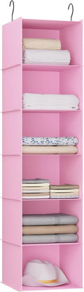 Hanging Closet Organizer 6-Shelf, Oxford Fabric Wardrobe Storage, shoes & by DonYeco