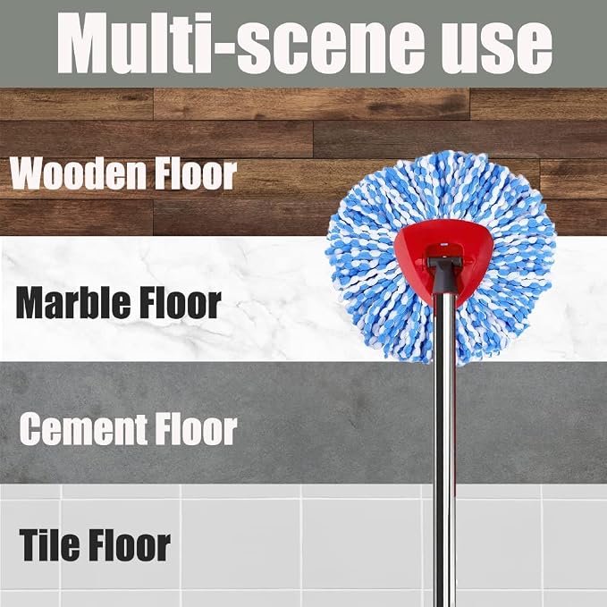 ANREKEYH Spin Mop Head, Handle Replacement - Image 6
