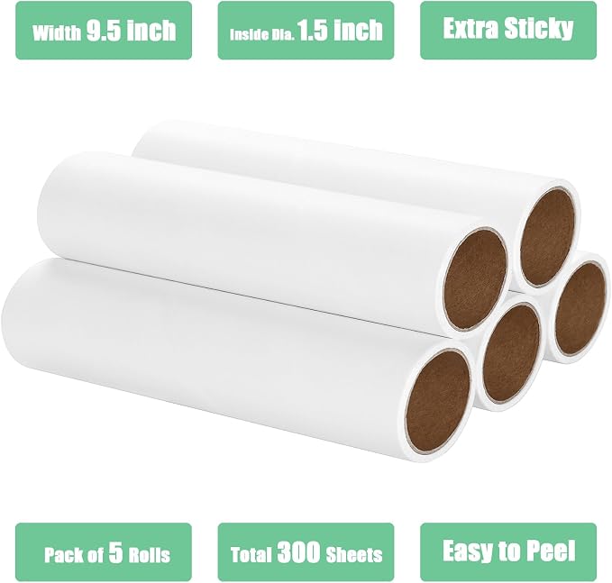 9.5 inch Lint Roller Refills Only, Fit - Image 3