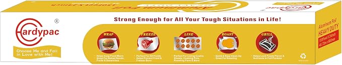 24 inch extra wide Heavy Duty Aluminum Foil Roll, 23 Micron Thick, 24 Inch x - Image 8