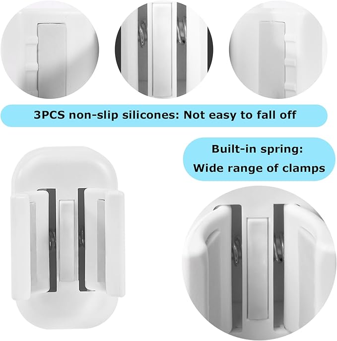 4PCS Wall Mounted Electric Toothbrush Holder, Adhesive & Waterproof Holder | - Image 2