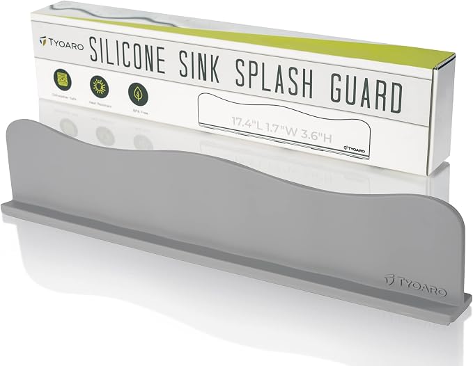 TYOARO Sink Splash Guard Behind Faucet by TYOARO