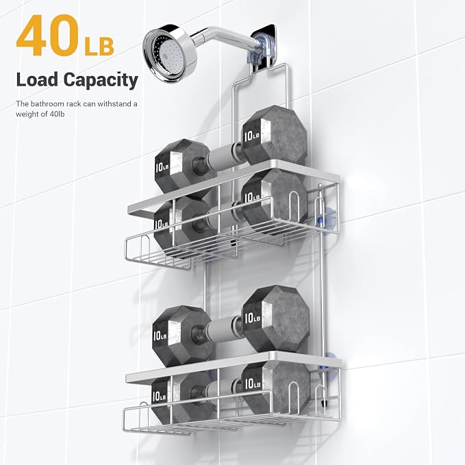 Hanging Shower Caddy Over Showerhead - Image 4
