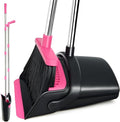 Broom and Dustpan Set, Long Handle Lightweight Dustpans by XXFLOWER