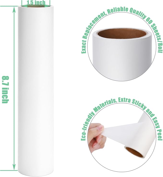 8.7 inch Lint Roller Refills Only, Compatible - Image 4