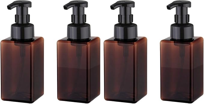 UUJOLY Foaming Soap Dispenser, 450ml Refillable Pump Bottle Plastic by UUJOLY