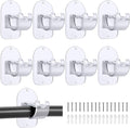 No Drill Curtain Rod Holder Hangers by CADORASTY