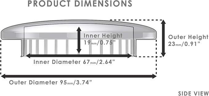 Tub Flo Stainless Steel Shower Drain Hair Catcher, Hair Stopper - Image 3