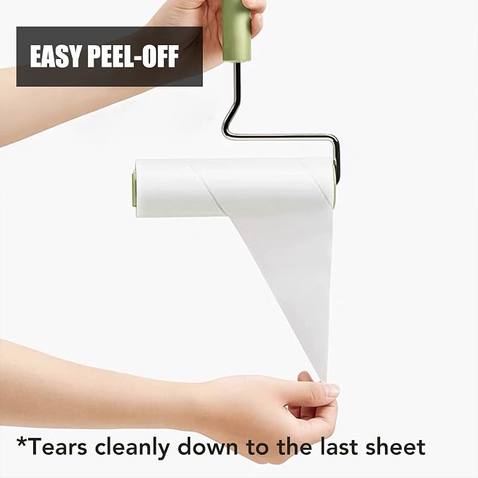 Extra Sticky Large Surface Lint Roller, 6.3''Wide Roller - Image 6