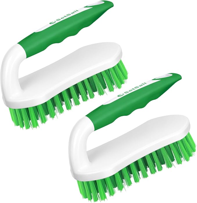 SetSail Scrub Brush, Stiff Bristle Cleaning Scrubber, 2 Pack | Durable Bristles by SetSail