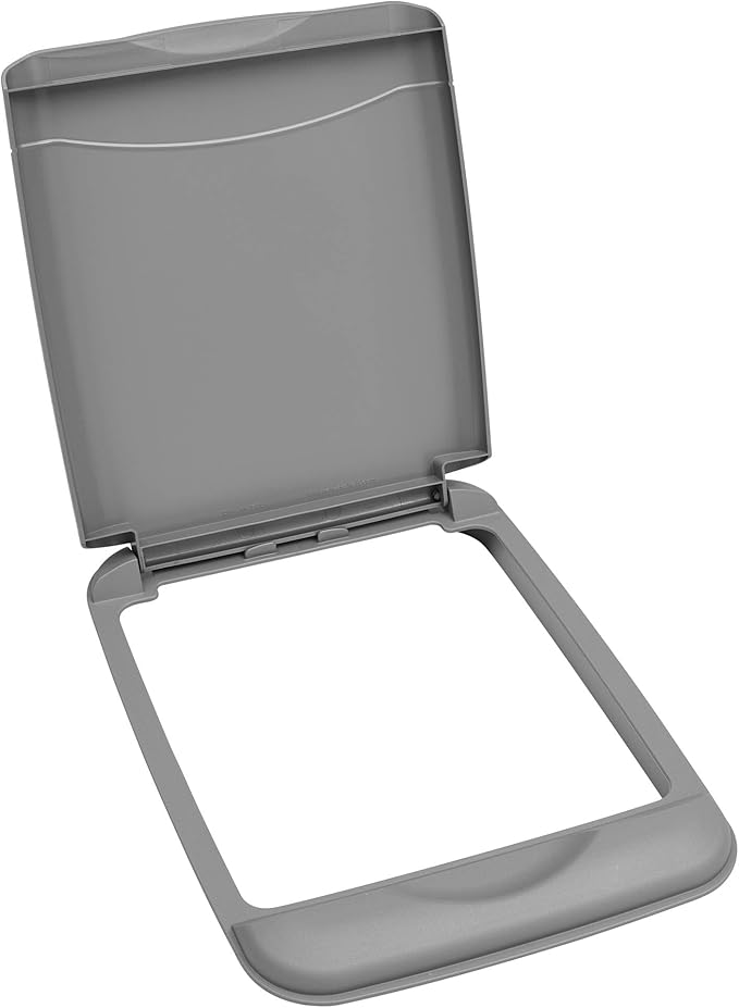 Rev-A-Shelf 35 Qt Under Sink Garbage Can Lid for Base Kitchen and Bathroom Cabinet, Replacement Plastic Trash Bin Lid Only, RV-35-LID-17-1-40 (2 Pack)
