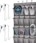 GORILLA GRIP Over the Door Shoe Organizer, 24 Large Pockets, Space Saving by Unknown
