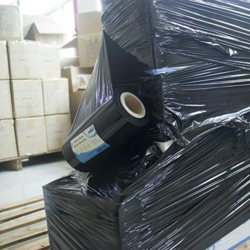 Black Plastic Stretch Wrap Film 9”×1000ft 80 Gauge Storage Industrial - Image 3