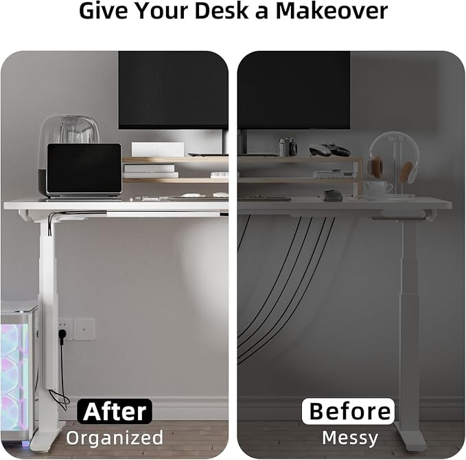 YECAYE 157in Cable Management Cord Organizer, Cable Raceway, Cord Management - Image 7