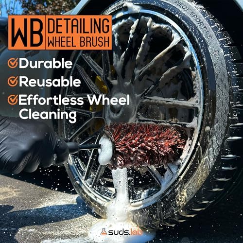 Suds Lab WB Premium Detailing Wheel Brush, Ultra-Soft, All Vehicles - Image 5