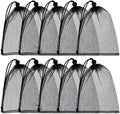 TecUnite 10 Pack Mesh Drawstring Bags by TecUnite