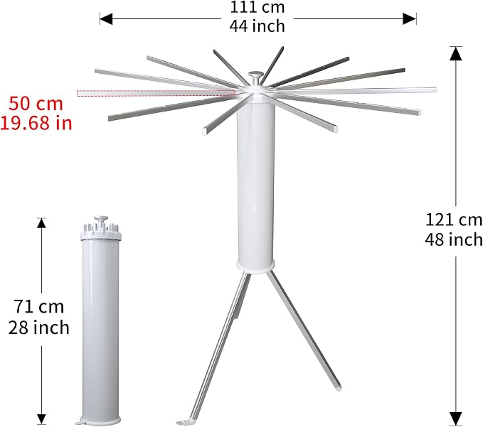 RFOUO Foldable Clothes Drying Rack Tripod - Image 2