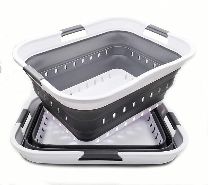 SAMMART 42L Collapsible Plastic Laundry Basket - Image 2