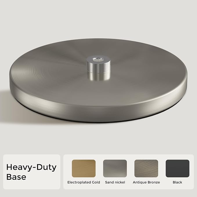 Brushed Nickel Paper Towel Holder Countertop, Freestanding Paper Towel Stand - Image 4