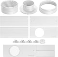 VIVOSUN Window Vent Kit, Portable AC Window Seal Kit, Fit with 4”/6” Ducting & 5.9” Hose for Sliding Window, Adjustable AC Vent Kit for Duct Fans, Air Conditioner, Dryer