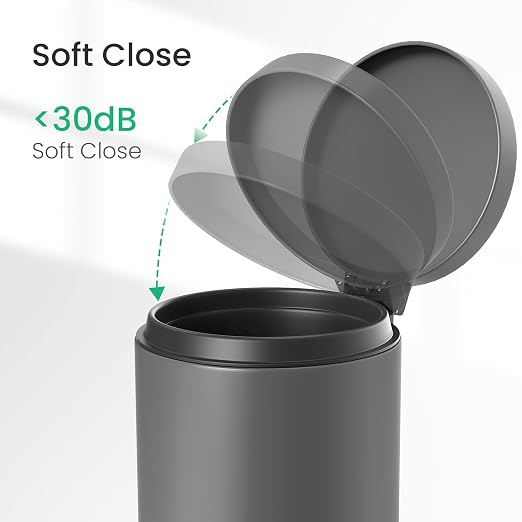 Cesun Small Round Bathroom Trash Can - Image 5