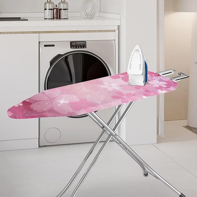 Pink Iron Board Cover Cherry Blossom Ironing Board Cover and Pad Soft Stain - Image 2