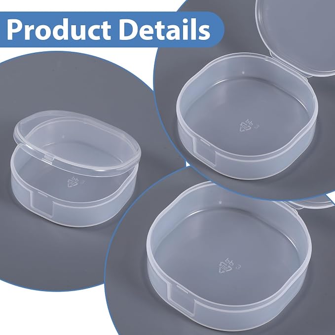 6 Pcs Portable Cotton Round Holder, Plastic Travel Cotton Pad Holder - Image 5