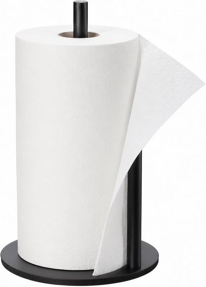 Paper Towel Holder Countertop, Weighted Base Stainless Steel - Image 5