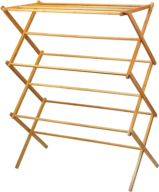 HOME IT Wooden Clothes Drying Rack - Image 6