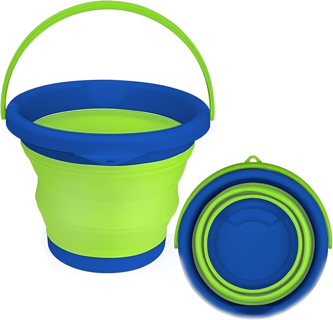 5L Collapsible Mop Bucket for Cleaning, Foldable Buckets by BIDFUL