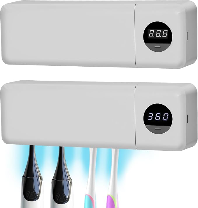 UV Toothbrush UV Light Cleaning Holder | Rechargeable Tooth Brush Smart Cleaner by Meeteasy