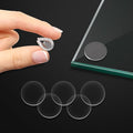 Premium Self Adhesive Clear Soft Glass Table Top Bumper, Anti Slide and Scratch for Glass Table, Round Rubber Pads for Glass Table Top Spacer, (20mm*2mm, 48 PCS)
