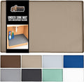 GORILLA GRIP Waterproof Silicone Under Sink Mat with Raised Lip for Kitchen and Bathroom, 28 x 22 in, Cabinet Shelf Liner Stay in Place Mats Dishwasher Safe Drawer Liner, Organizer Tray, Beige