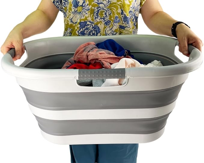 SAMMART 40L Collapsible Plastic Laundry Hamper - Image 6