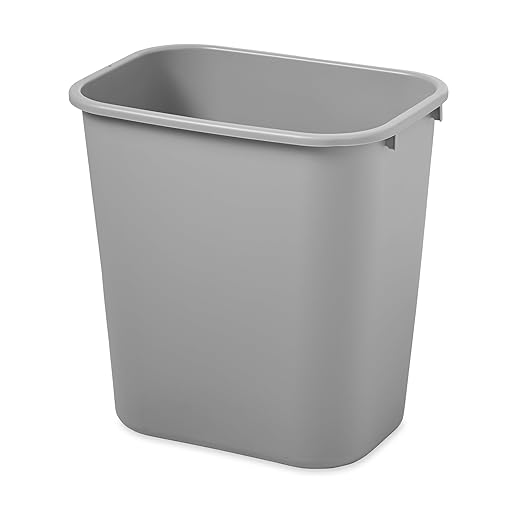 Rubbermaid Commercial Products Resin Wastebasket/Trash Can, 7-Gallon/28-Quart by RubbermaidCommercialProducts