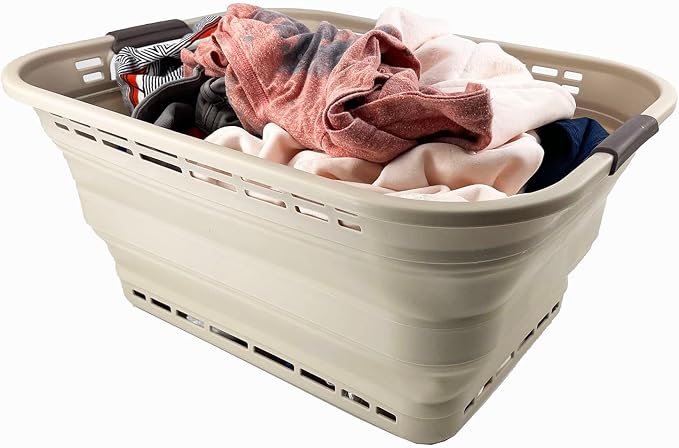 SAMMART 42L Collapsible Plastic Laundry Basket - Image 7