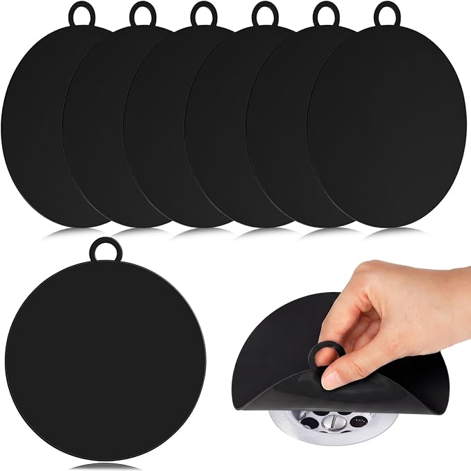 6 Pack Drain Covers for Bugs, 6 X 6 Inch, Anti Odor and Cockroach, Kitchen by Yinkin