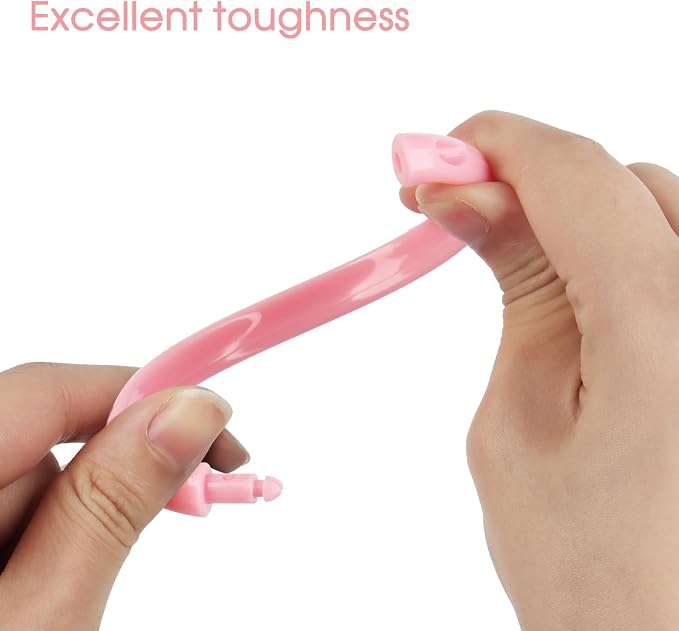 Pink Shower Curtain Hooks - Image 3