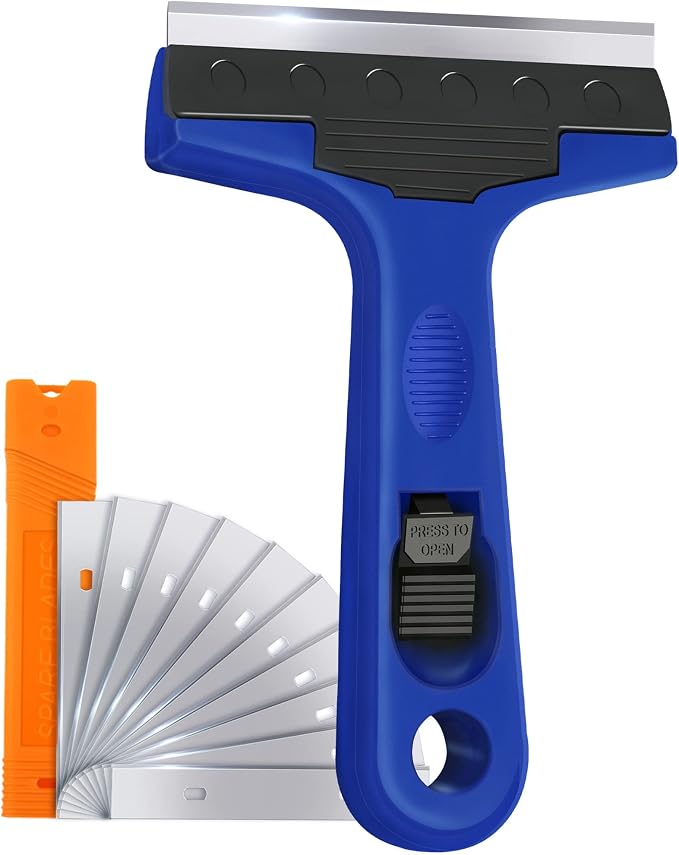4" Razor Blade Scraper Tool by SRUDOKIN