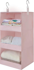 GRANNY SAYS 3-Shelf Hanging Closet Organizer, Foldable Storage, No-Sag Support by GRANNYSAYS