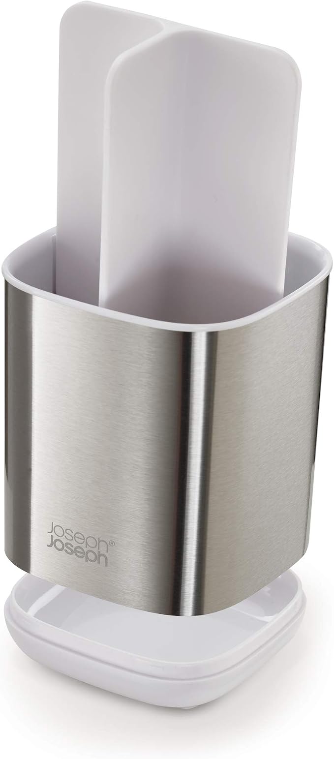 Joseph Joseph EasyStore Stainless-Steel Toothbrush Holder Bathroom Storage - Image 5